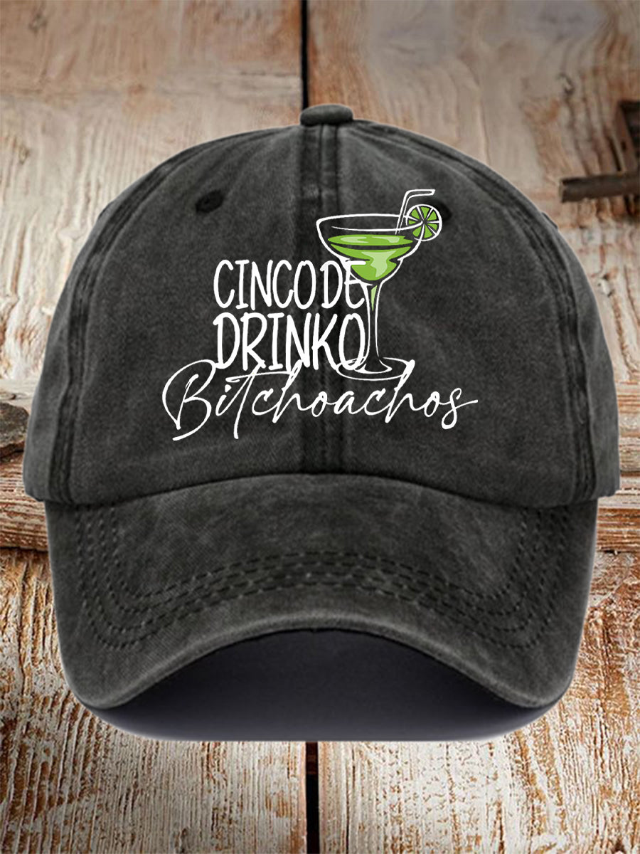Unisex Cinco De Drinko Sombrero de la impresión de los