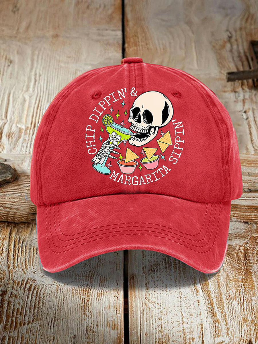 Unisex Cinco De Mayo Chip Dippin' Margarita Sippin 'Print Sombrero