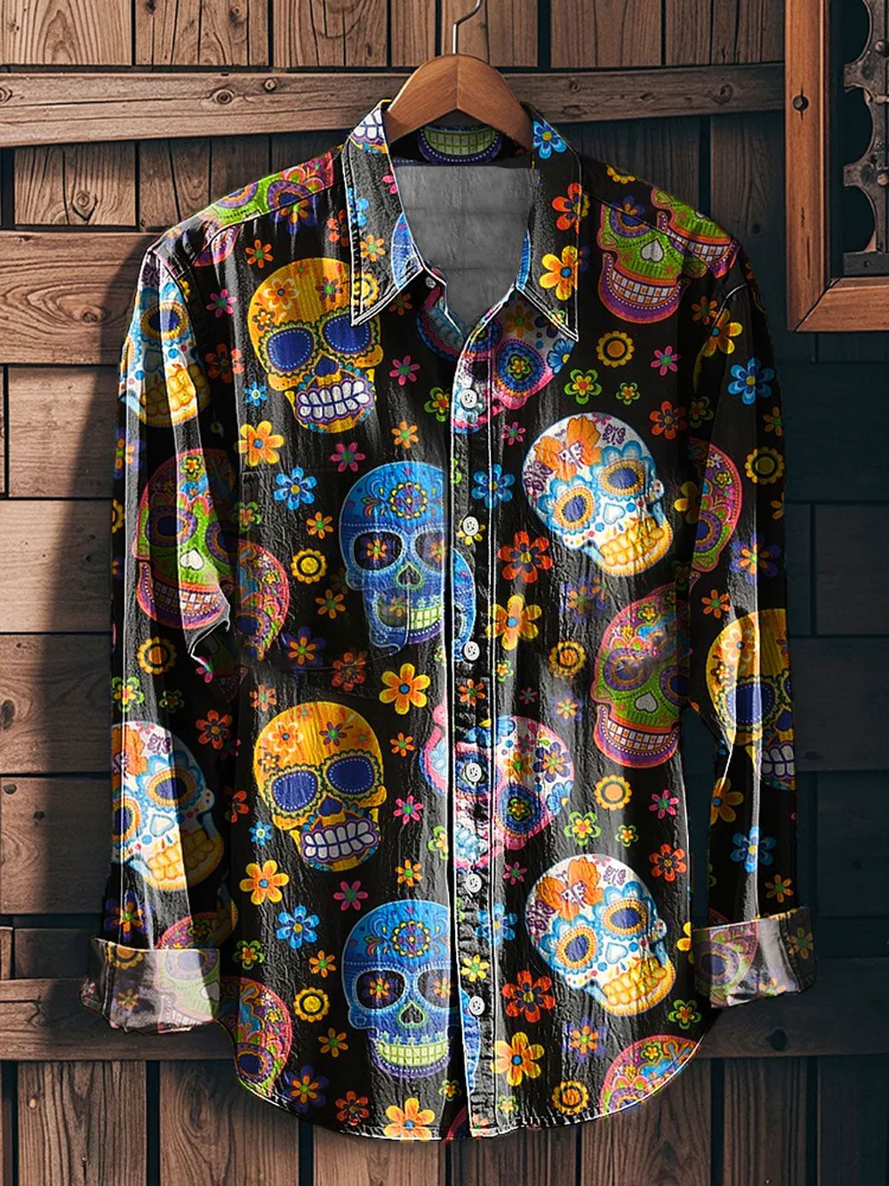 Camisa estampada mexicana Festival Viva Cinco De Mayo para hombre