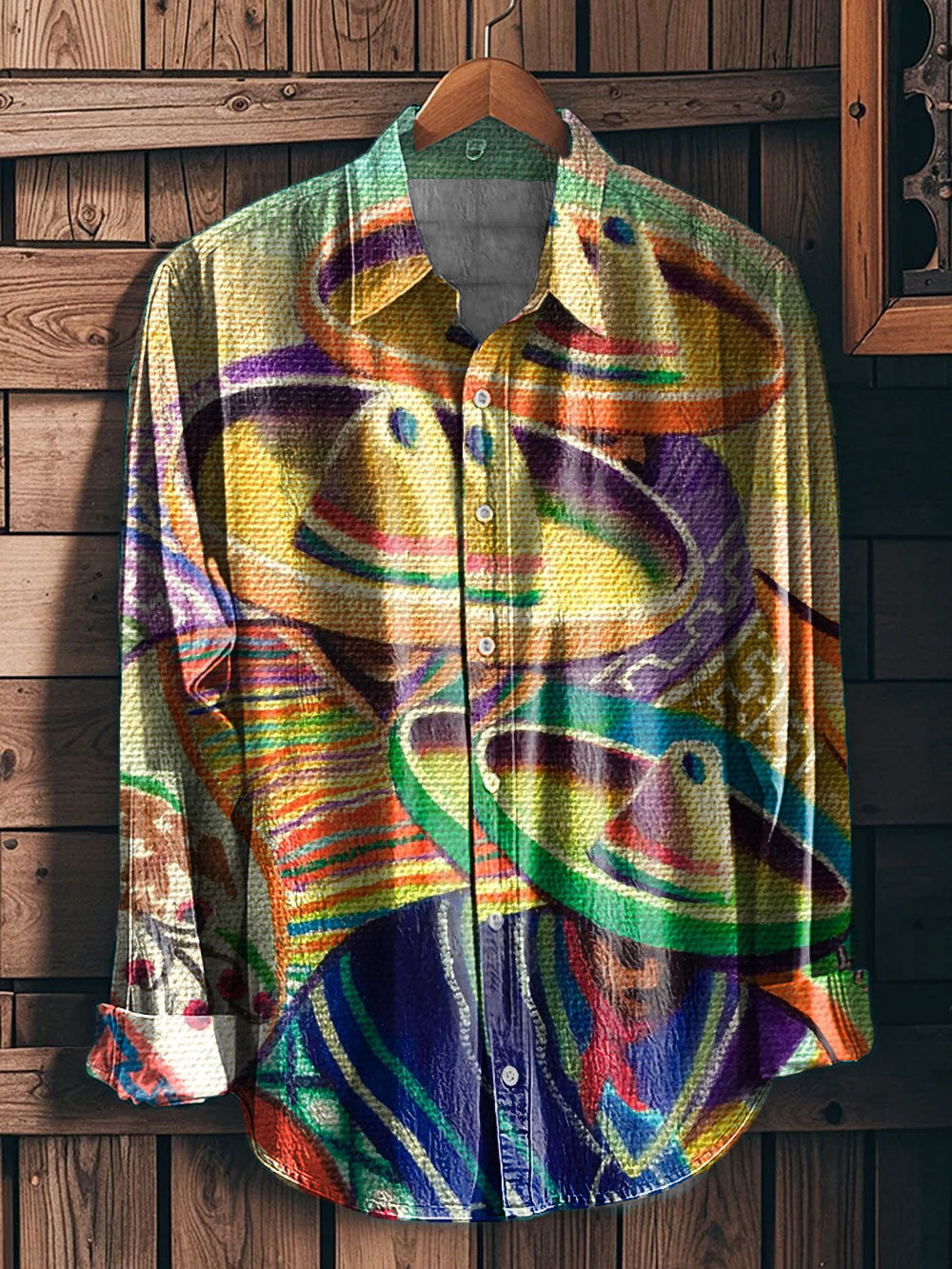 Camisa estampada mexicana Festival Viva Cinco De Mayo para hombre