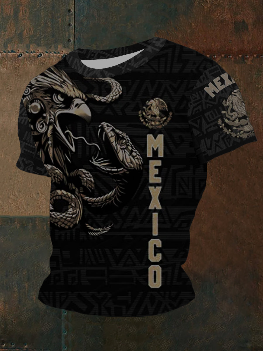Top deportivo casual azteca de cultura mexicana para hombre