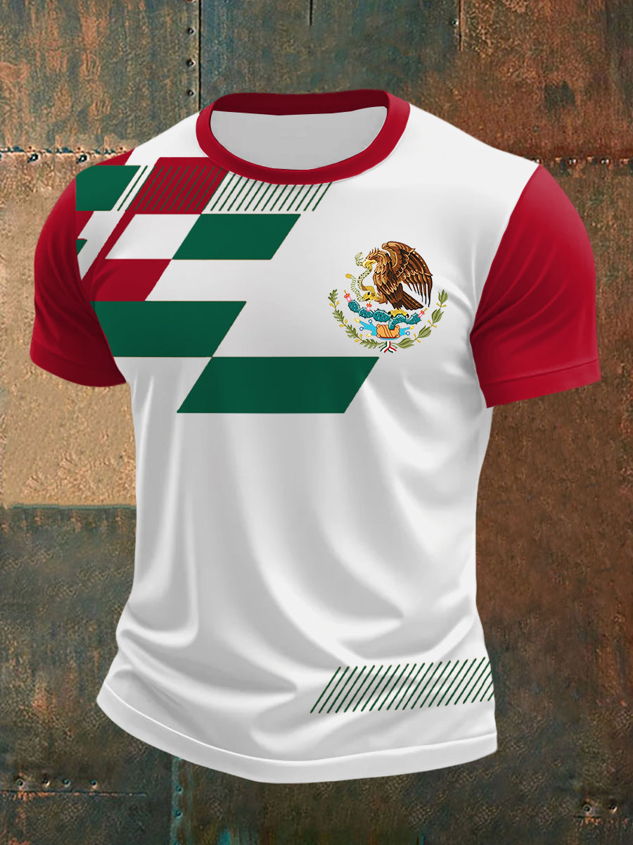 Camiseta Casual Estampado México para hombre