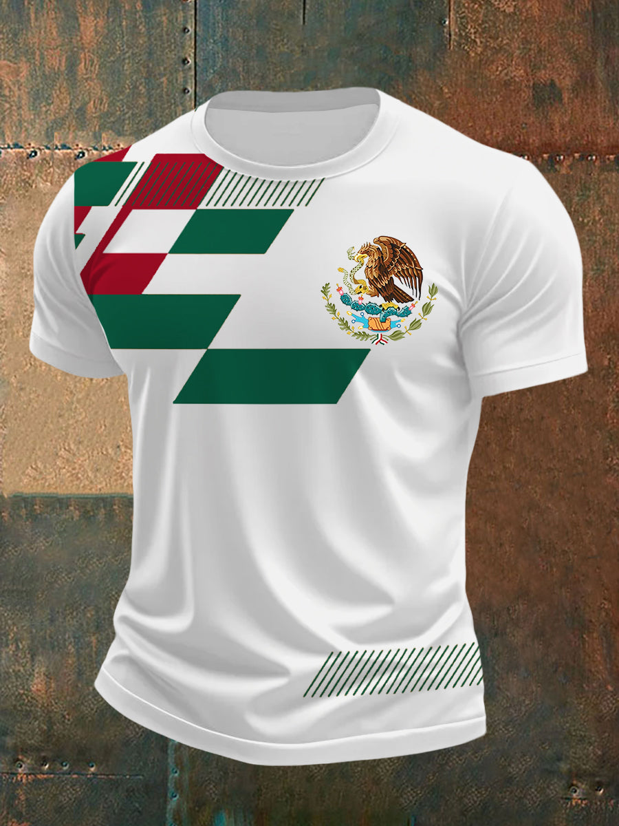 Camiseta Casual Estampado México para hombre