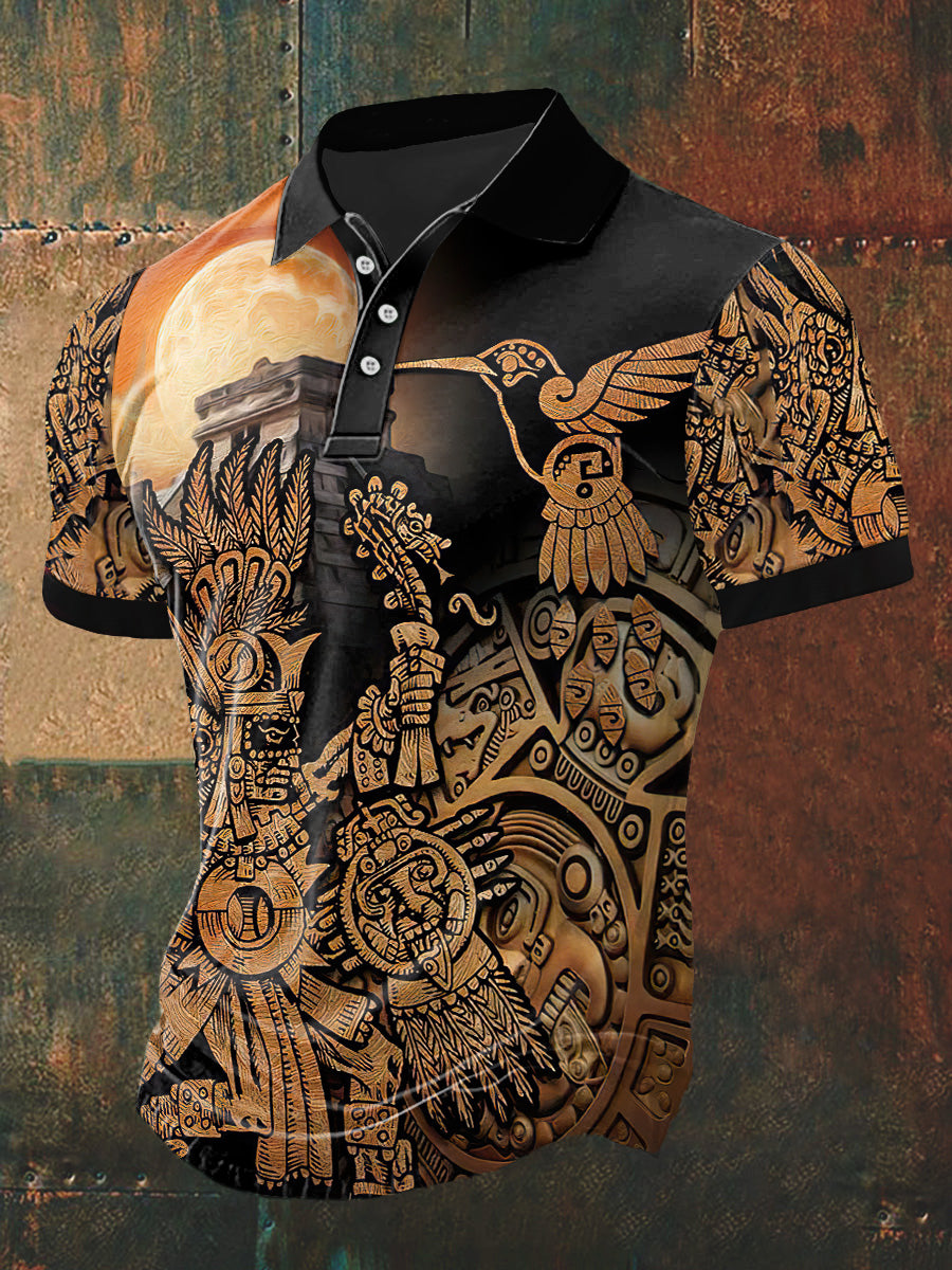 La fe sobre el miedo de los hombres de impresión Polo cuello camiseta de manga corta