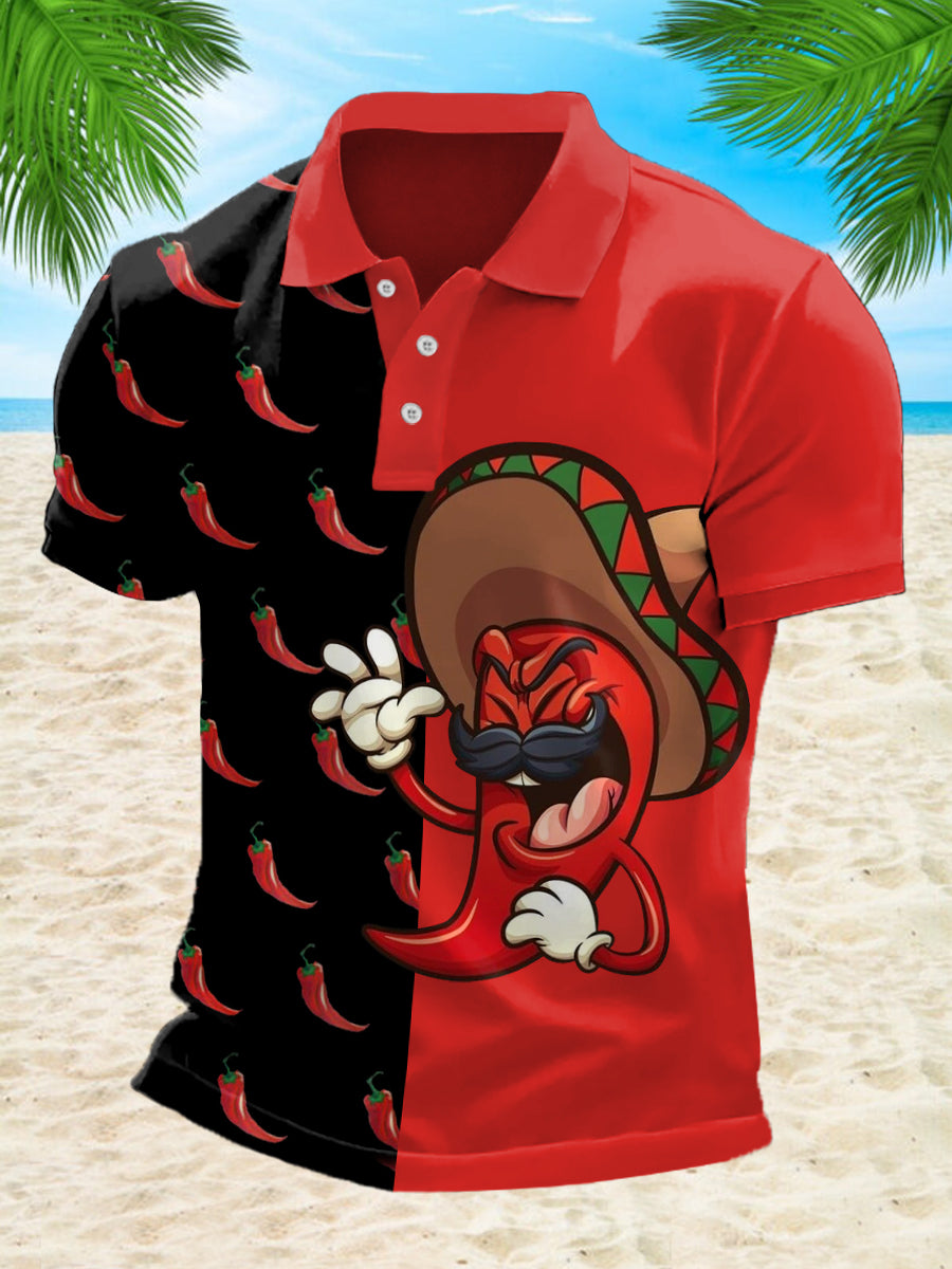 Top Casual Estampado Jalapeño para hombre