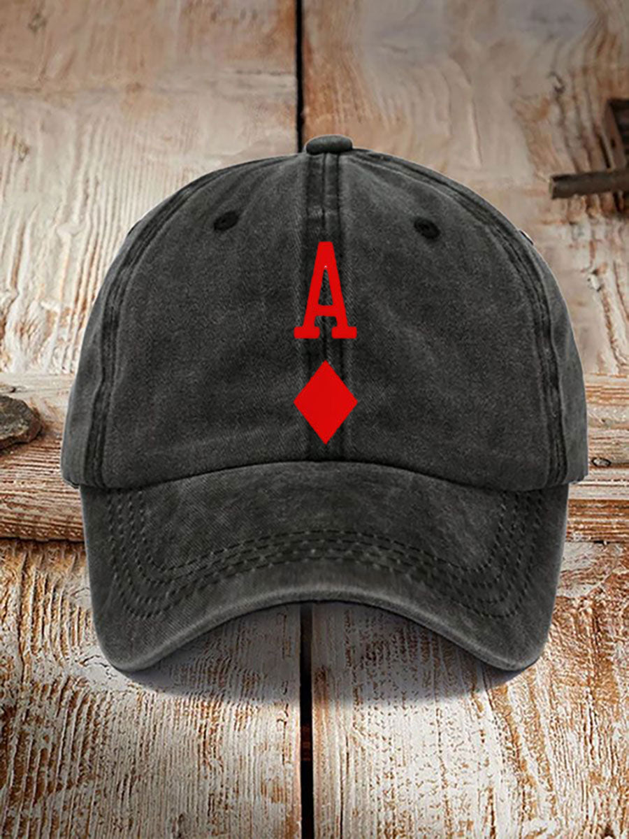 Unisex Póker Diamante Un Sombrero Retro