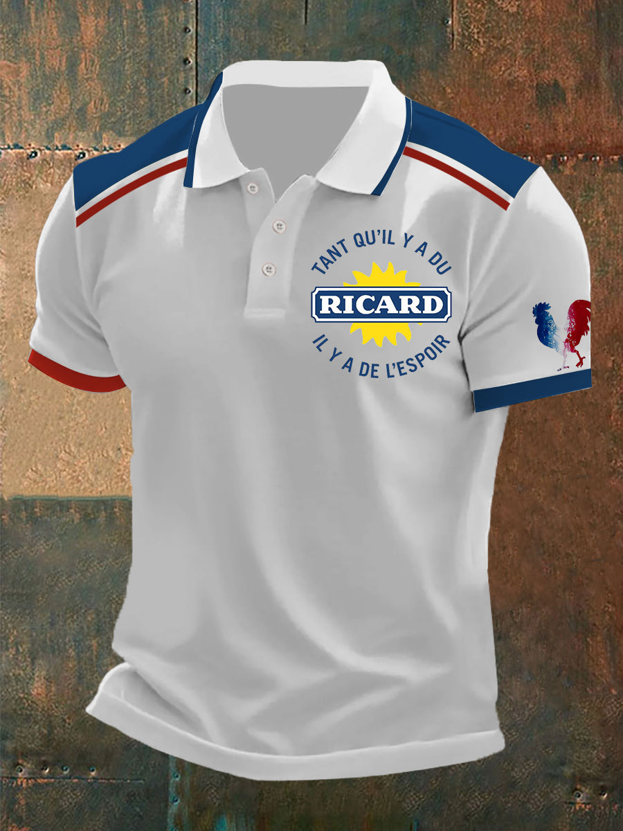 Polo de manga corta Tant Qu'il Y A Du Ricard para hombre