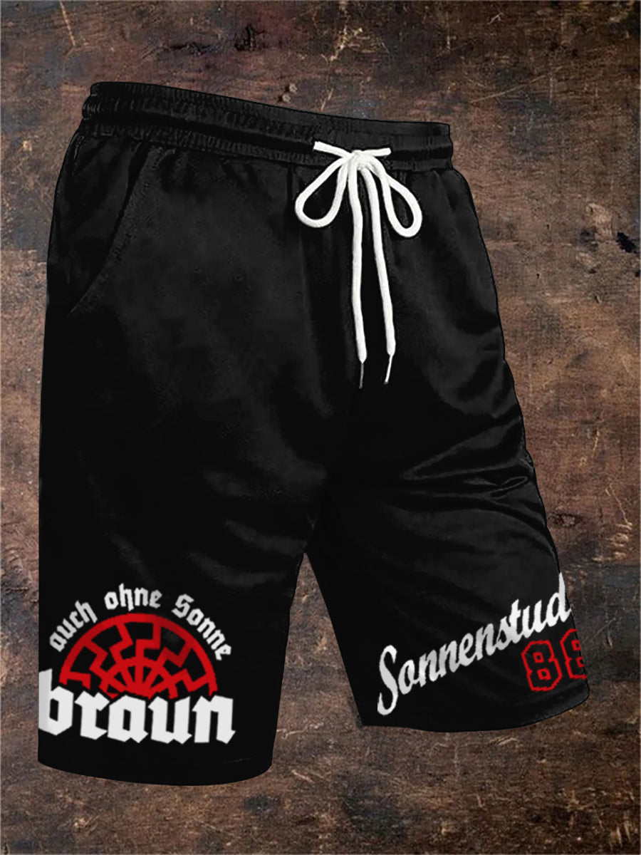 Pantalones cortos con estampado Number 88 de hombre