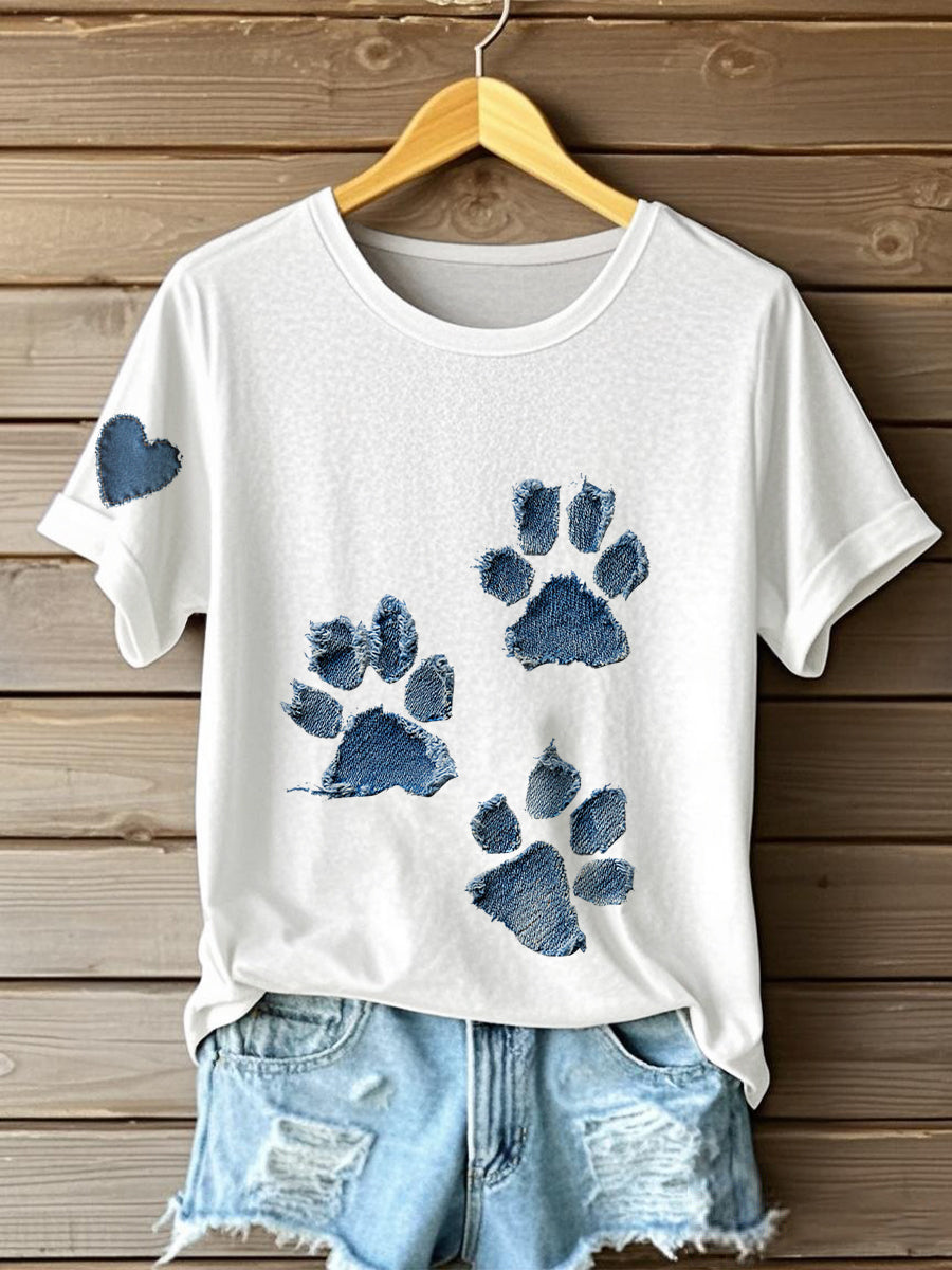 Camiseta de la pata del dril de algodón de las mujeres
