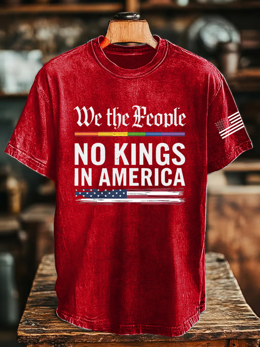 Camiseta Unisex We The People No Kings In America