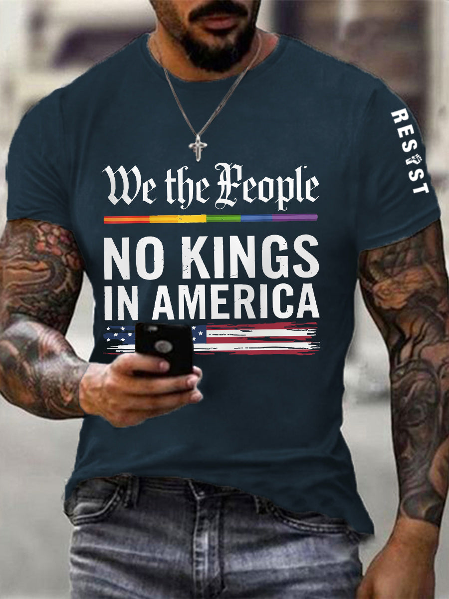 Camiseta We The People No Kings In America para hombre