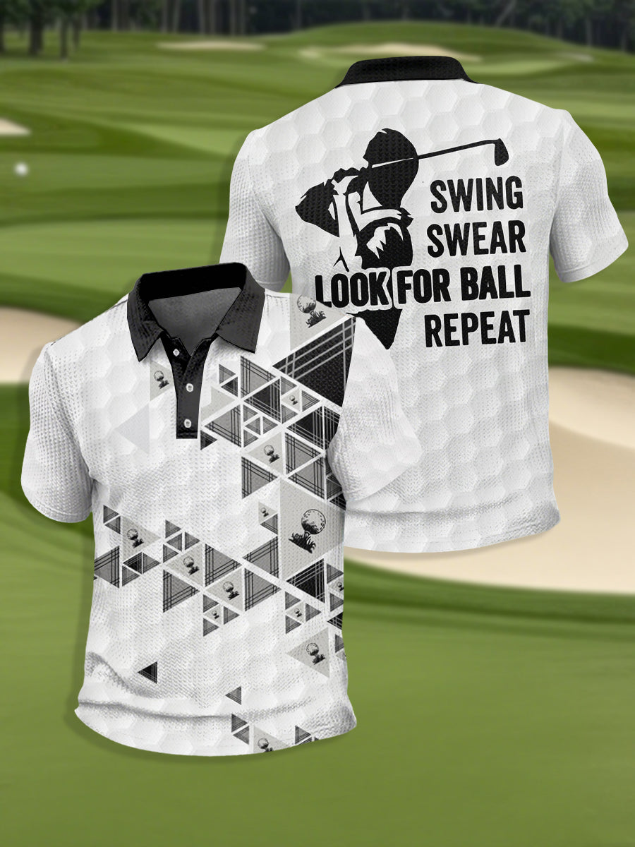 Camisa de manga corta de golf para hombre