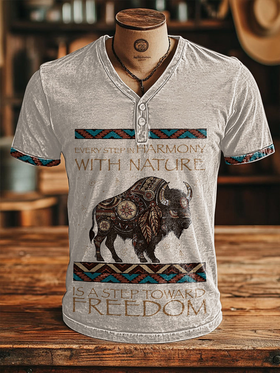 Camiseta americana nativa de los hombres