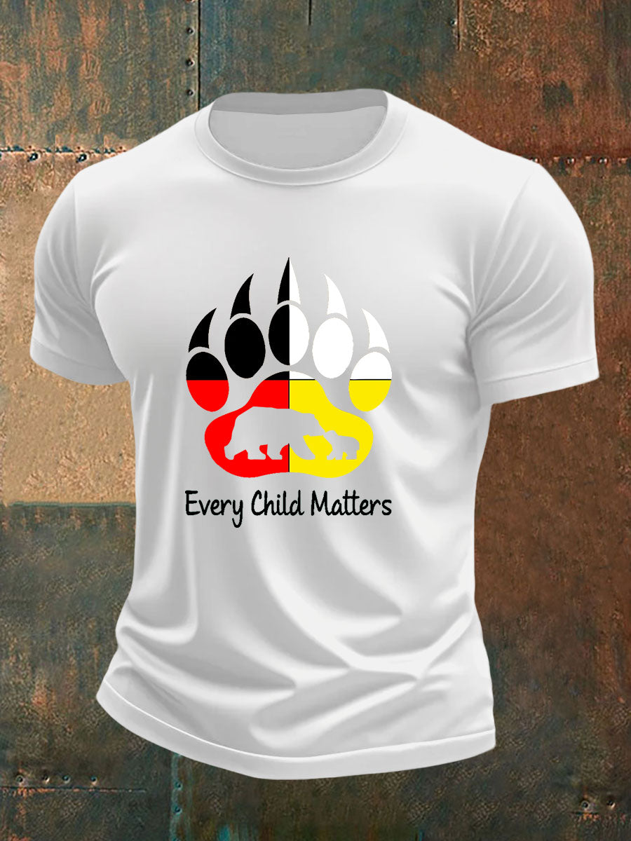Camiseta casual impresa de Every Child Matters para hombre
