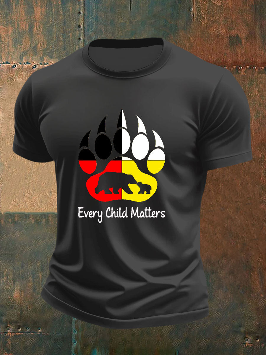 Camiseta casual impresa de Every Child Matters para hombre