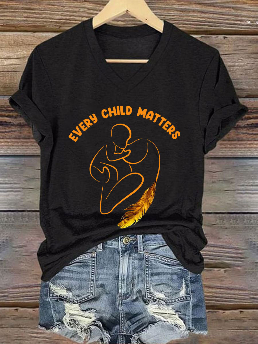 Camiseta estampada Every Child Matters para mujer