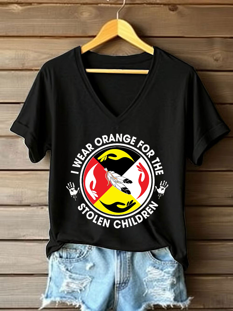 Camiseta casual impresa de Every Child Matters para mujer