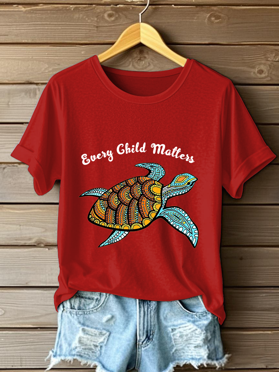 Camiseta estampada Every Child Matters para mujer