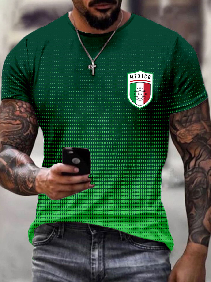 Camiseta del color del contraste de la impresión del equipo de fútbol de los hombres