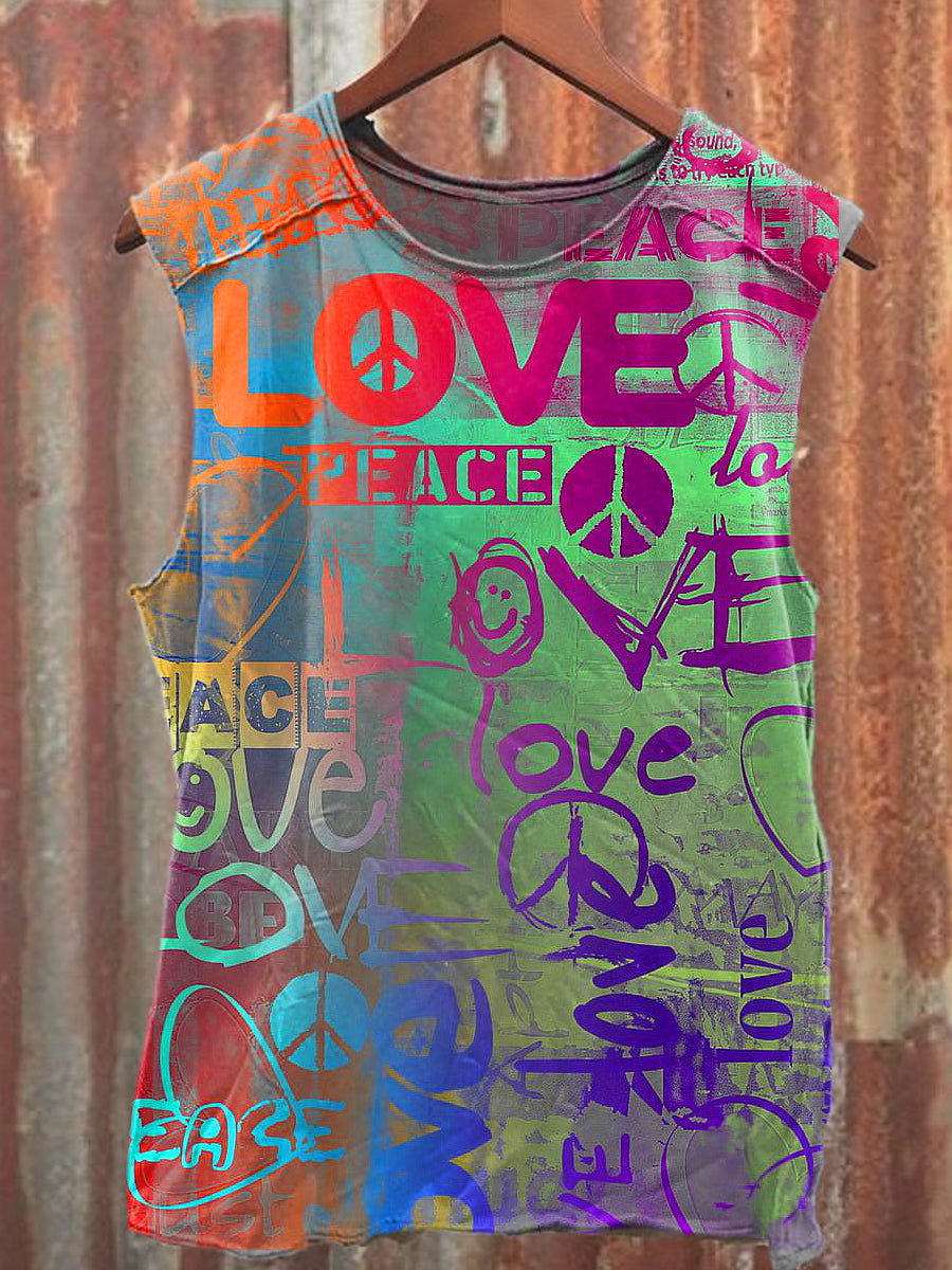 Cartas coloreadas ocasionales de los hombres impresas Tank Top