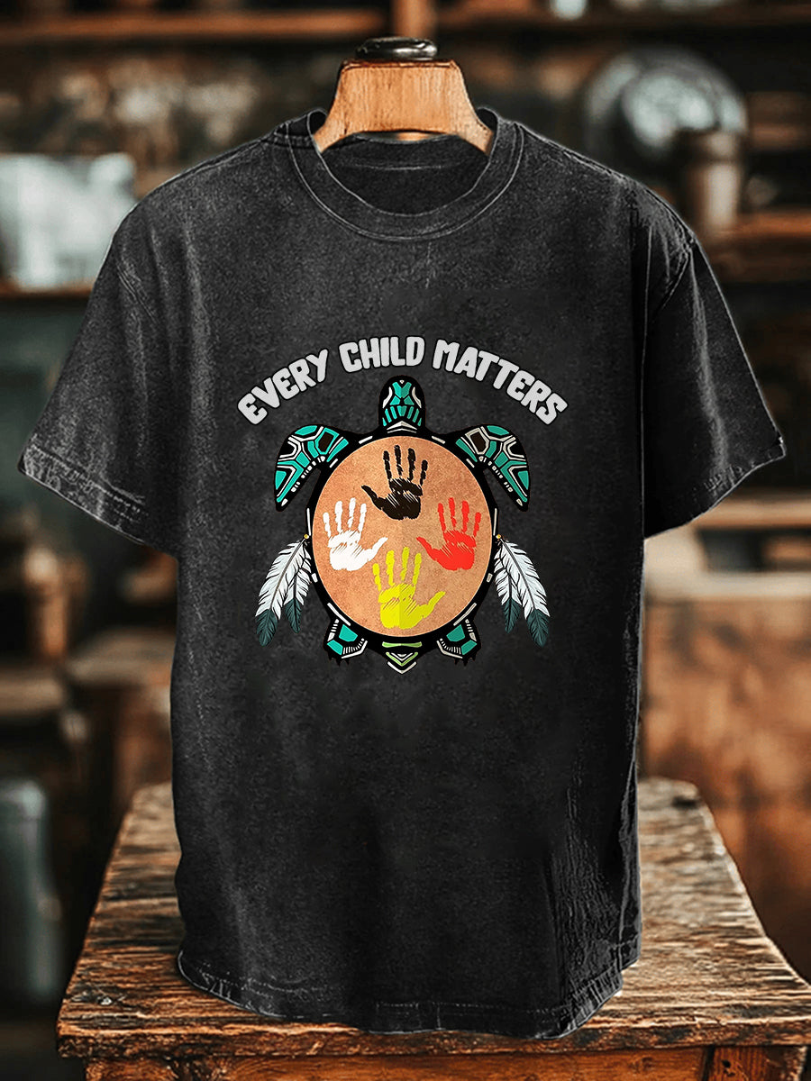 Camiseta casual impresa de Every Child Matters para hombre