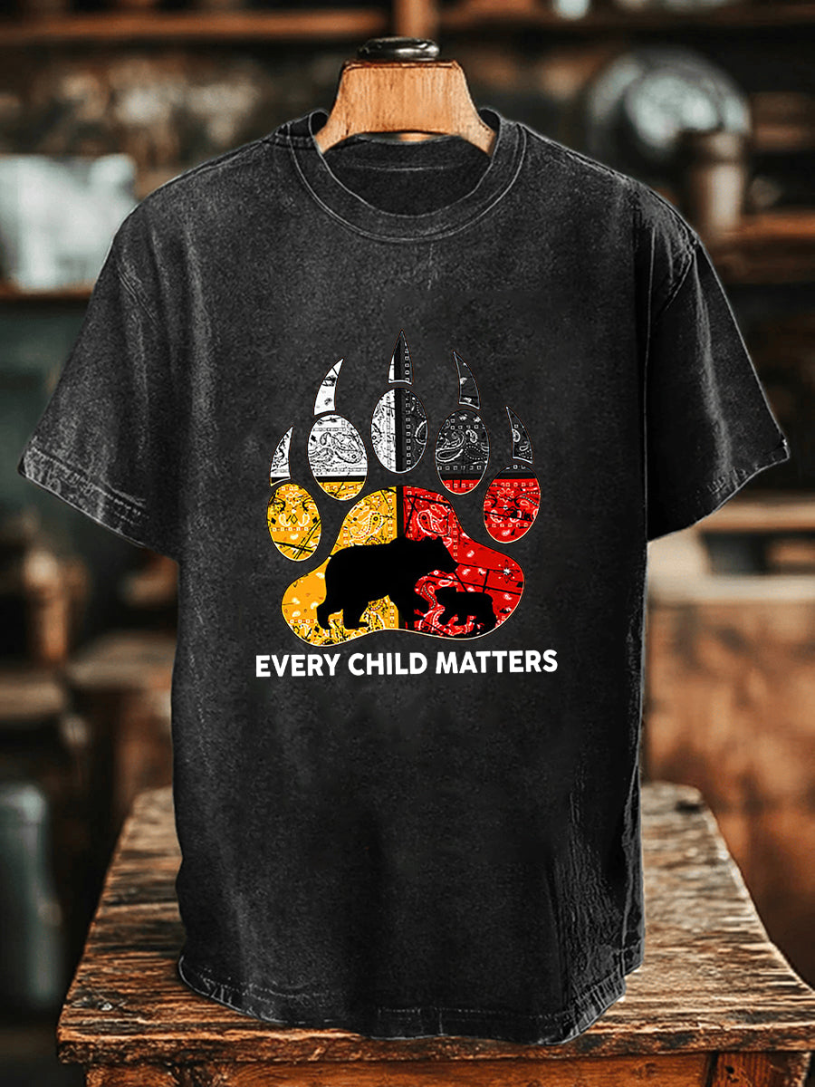 Camiseta casual impresa de Every Child Matters para hombre