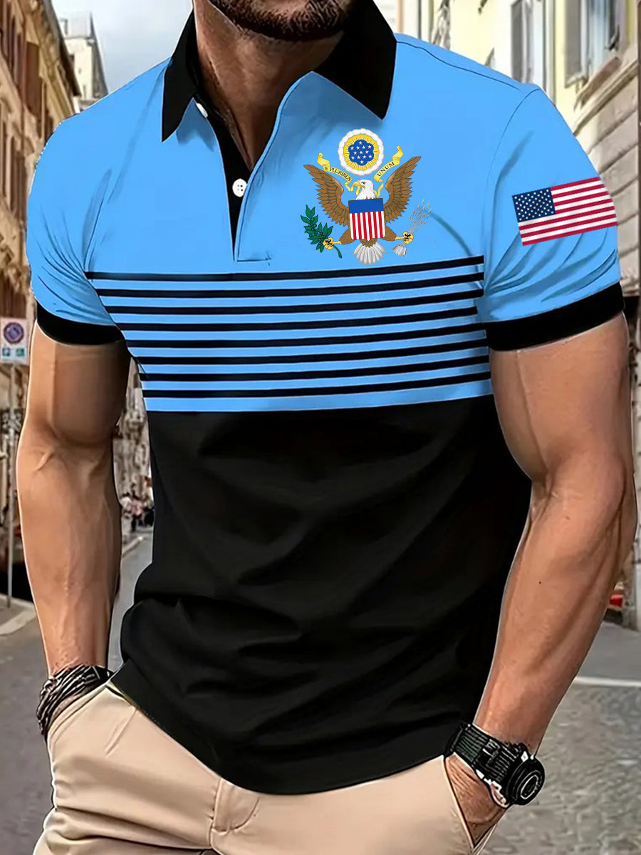 Camisa manga corta USA hombre