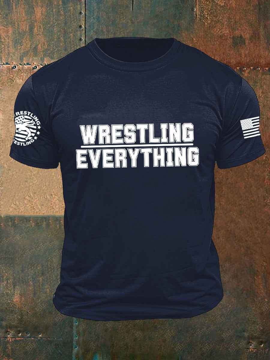 Camisetas de everyting de la lucha libre de los hombres