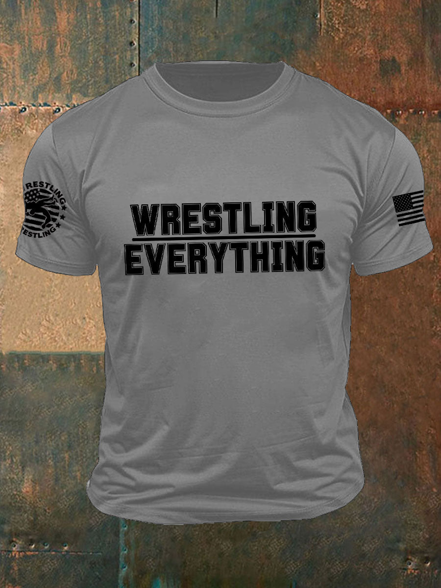 Camisetas de everyting de la lucha libre de los hombres