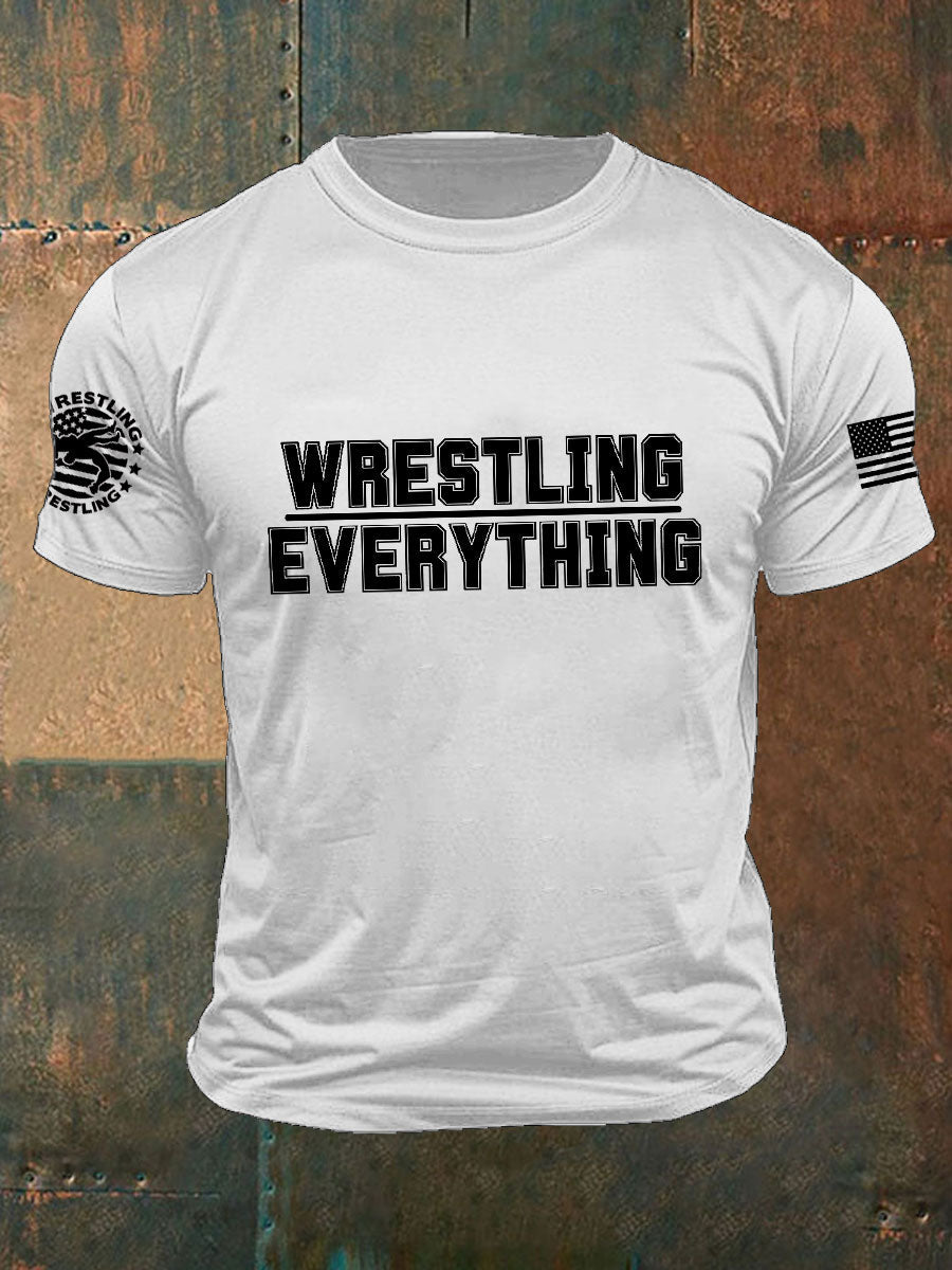 Camisetas de everyting de la lucha libre de los hombres