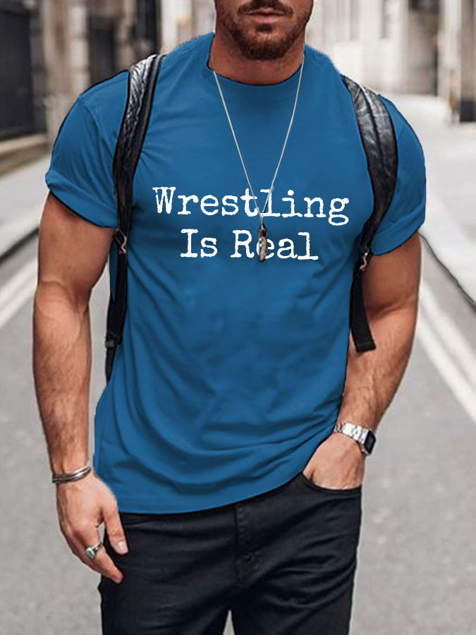 La lucha libre de los hombres es camisetas reales