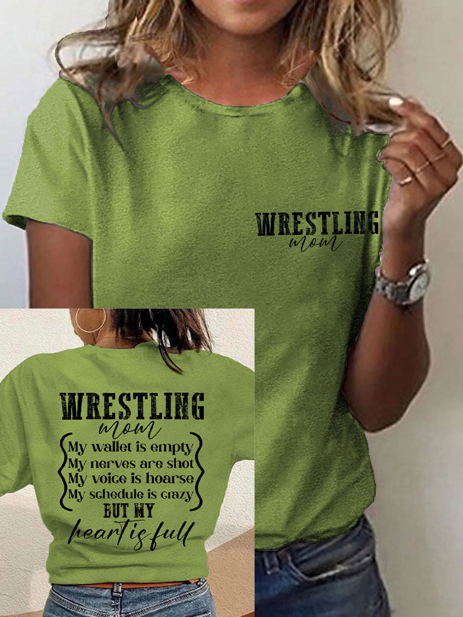 Camisetas de mamá de lucha libre de las mujeres