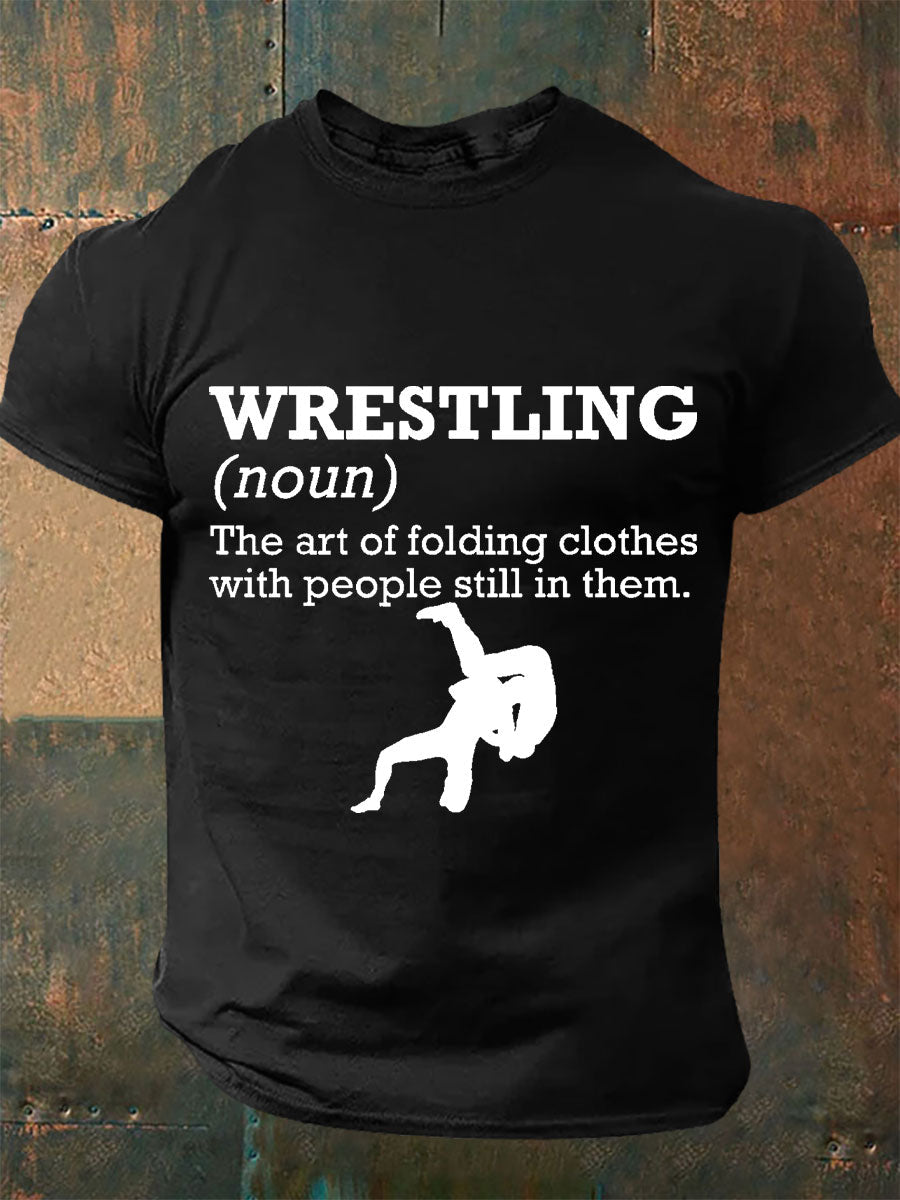 Camisetas de Definición de Lucha de los hombres