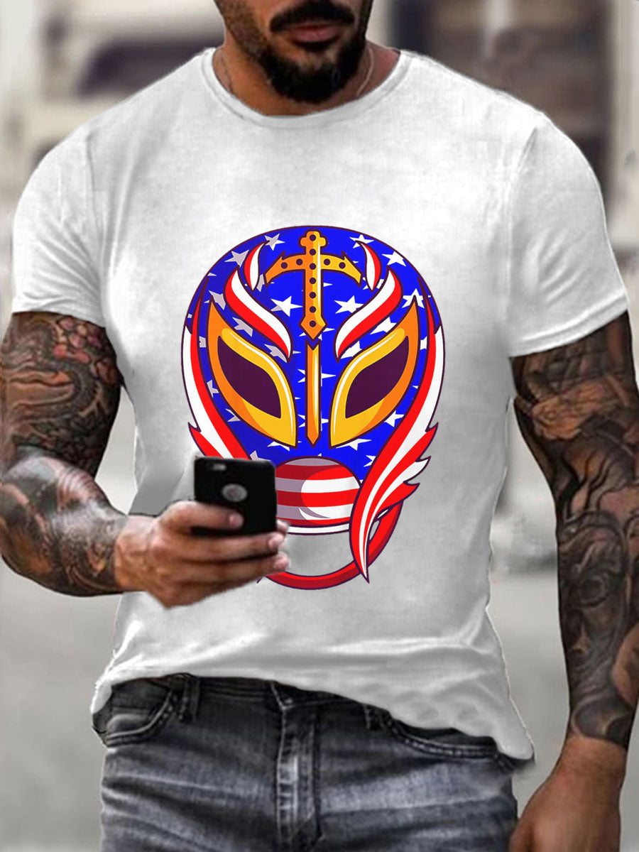 Camisetas de Hombre Wrestling Mask