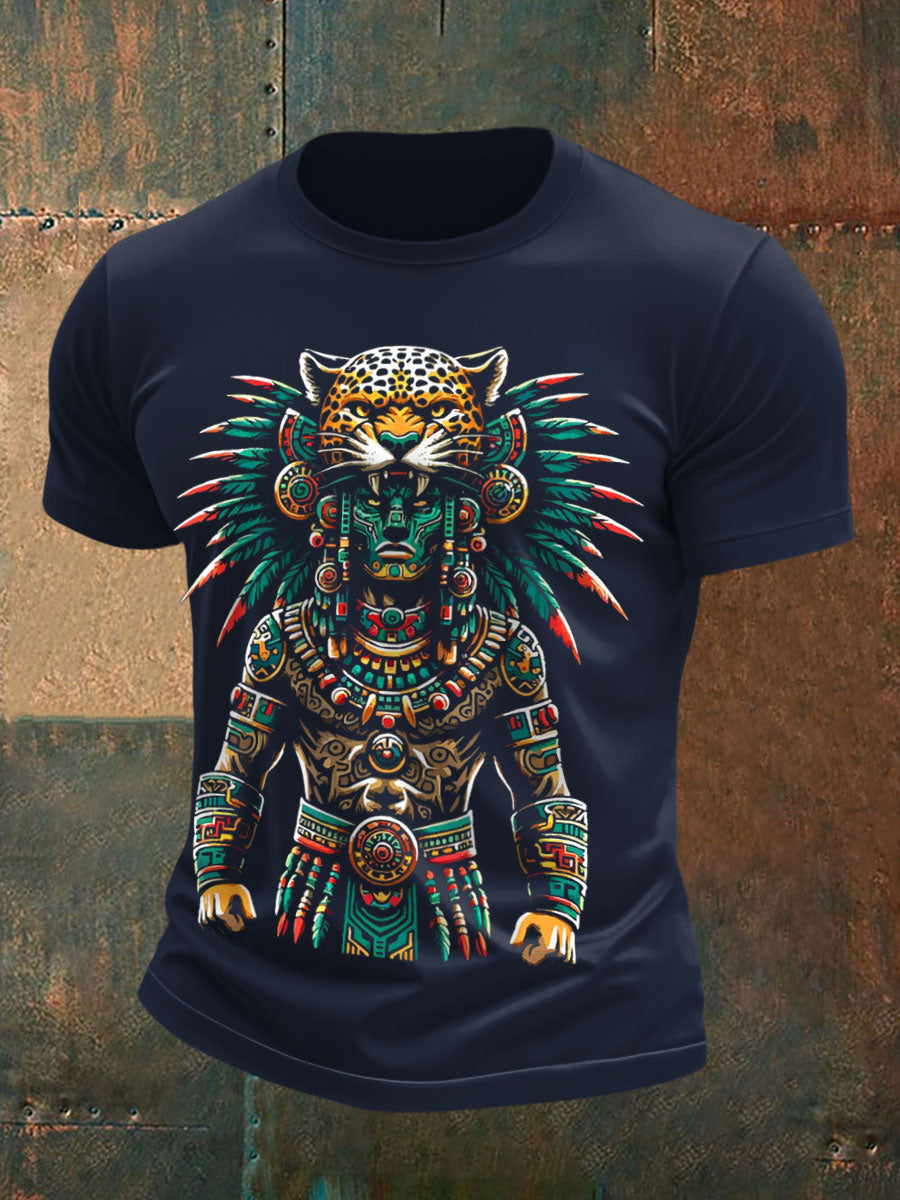 Camisetas de Hombre Aztec Jaguar Warrior