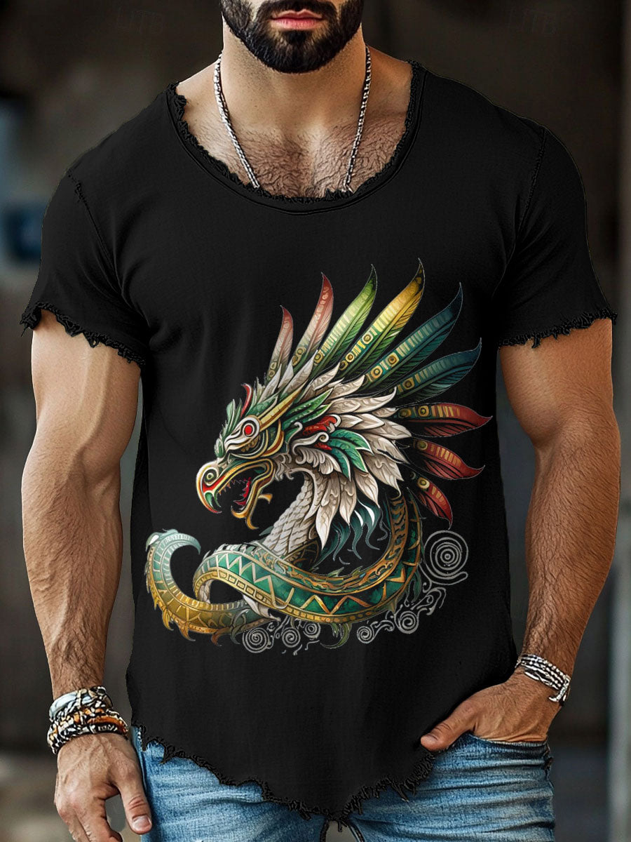 Camisetas hombre de aztec god quetzalcoatl