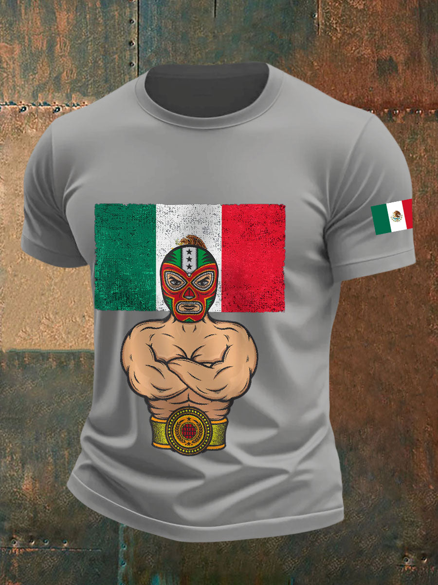 Camisetas de Hombre Mexican Freestyle Wrestling Mask