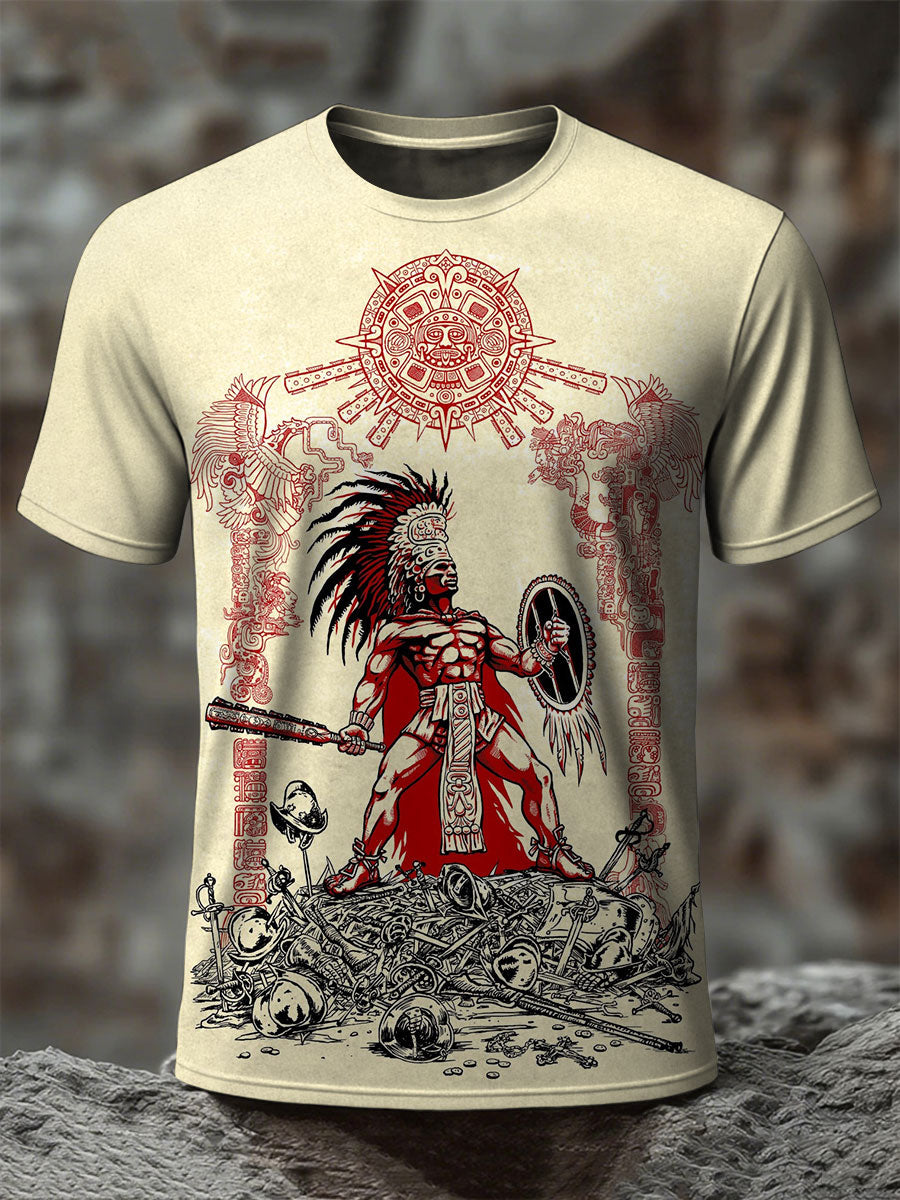 Camisetas de Hombre Aztec Warrior