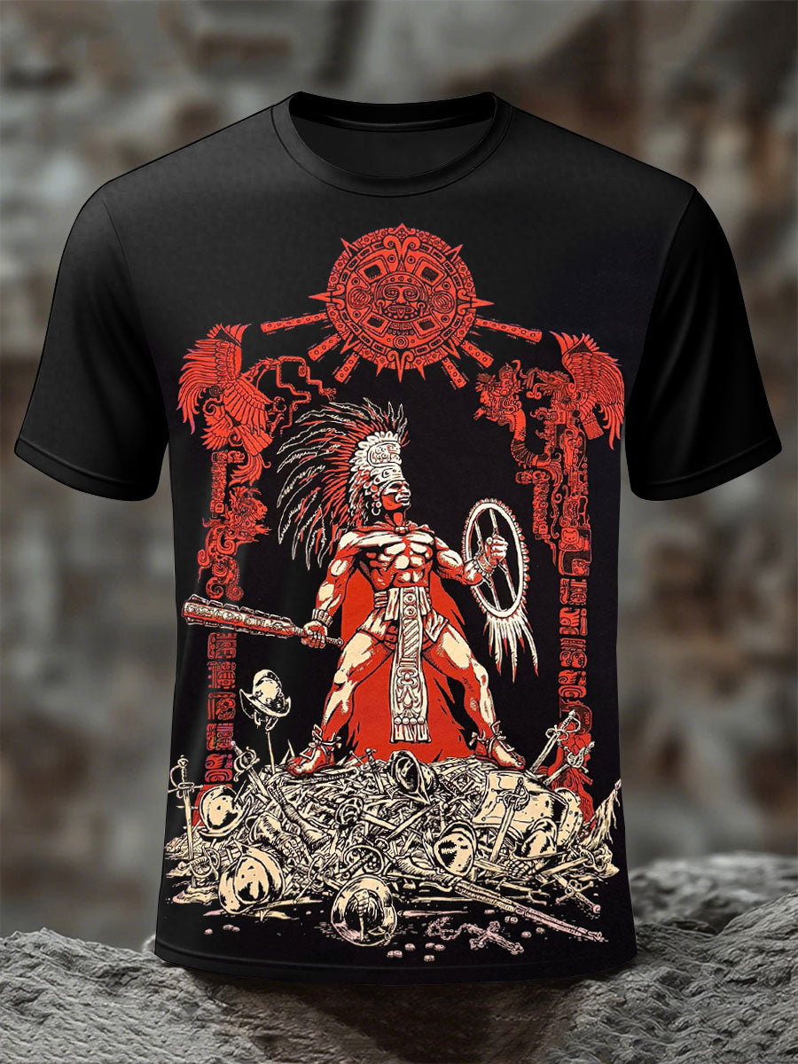 Camisetas de Hombre Aztec Warrior