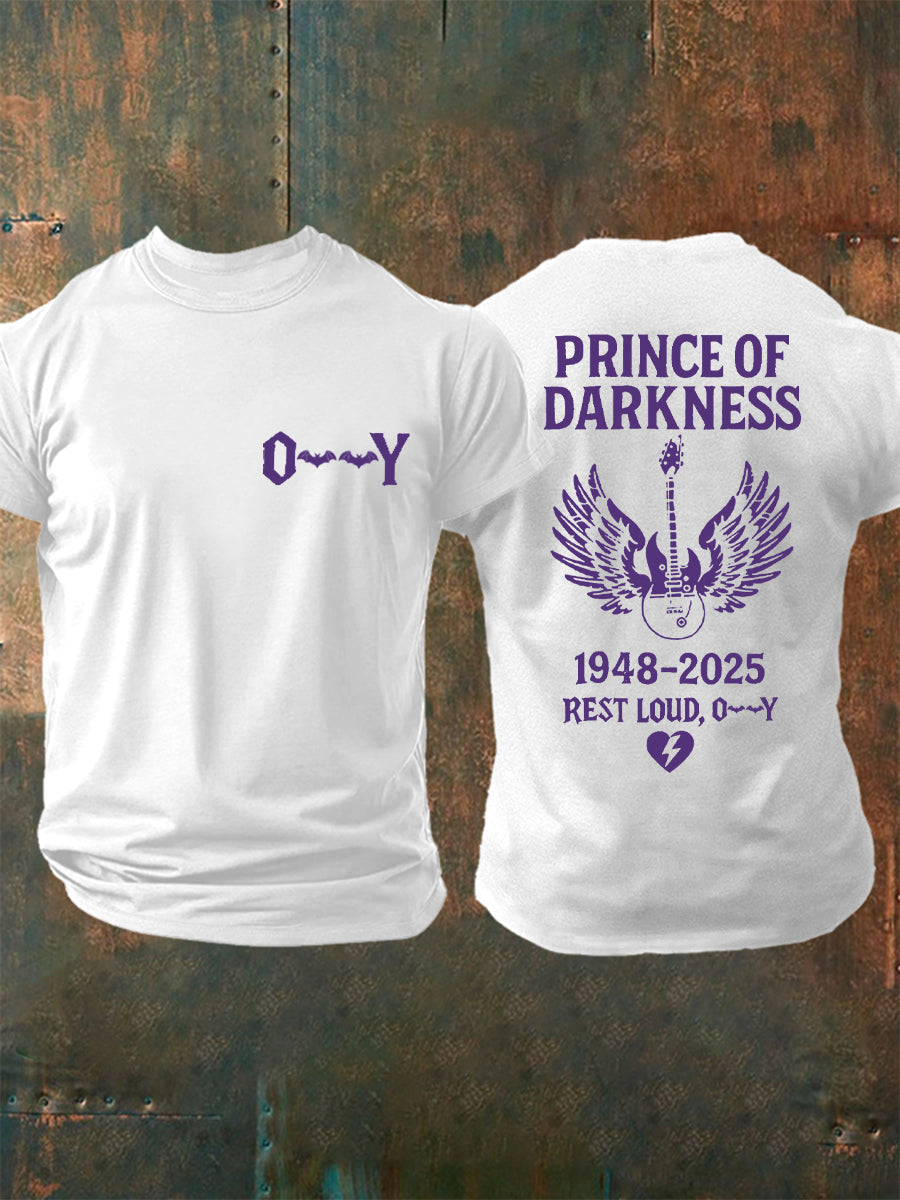 Prince Of Darkness Rock Legend Memorial Tee para mujer