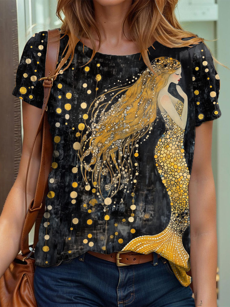 Women's Camisetas Mermaid Art Print
