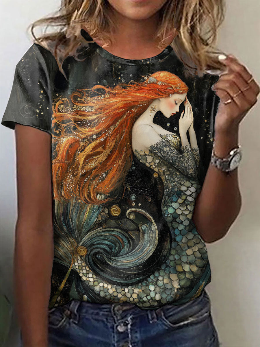 Women's Camisetas Mermaid Art Print
