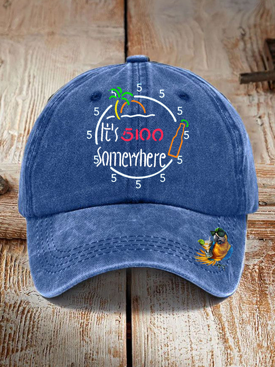 Gorro con estampado de It's 5:00 Somewhere Unisex
