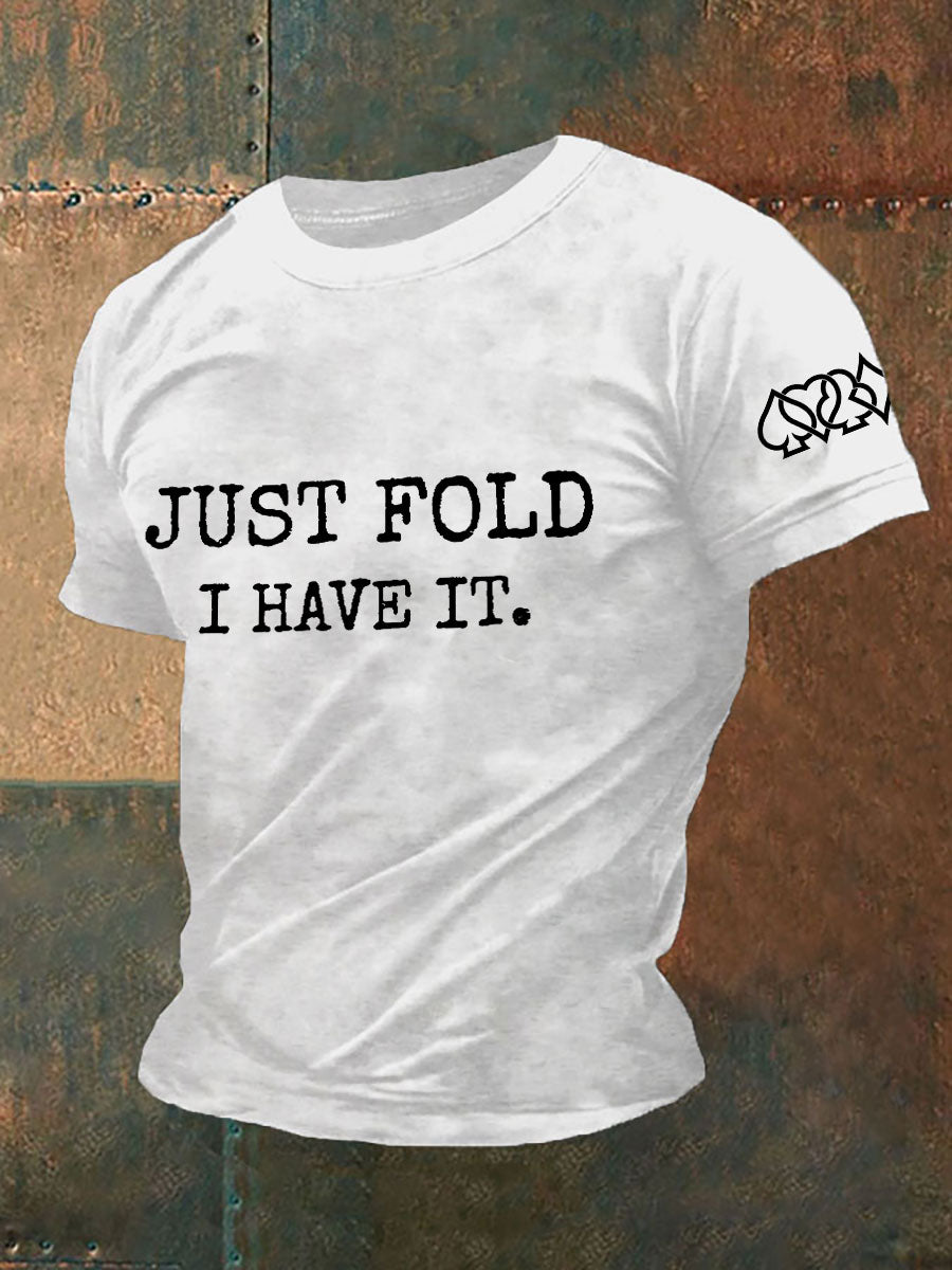 Camisetas de hombre just fold I hon it