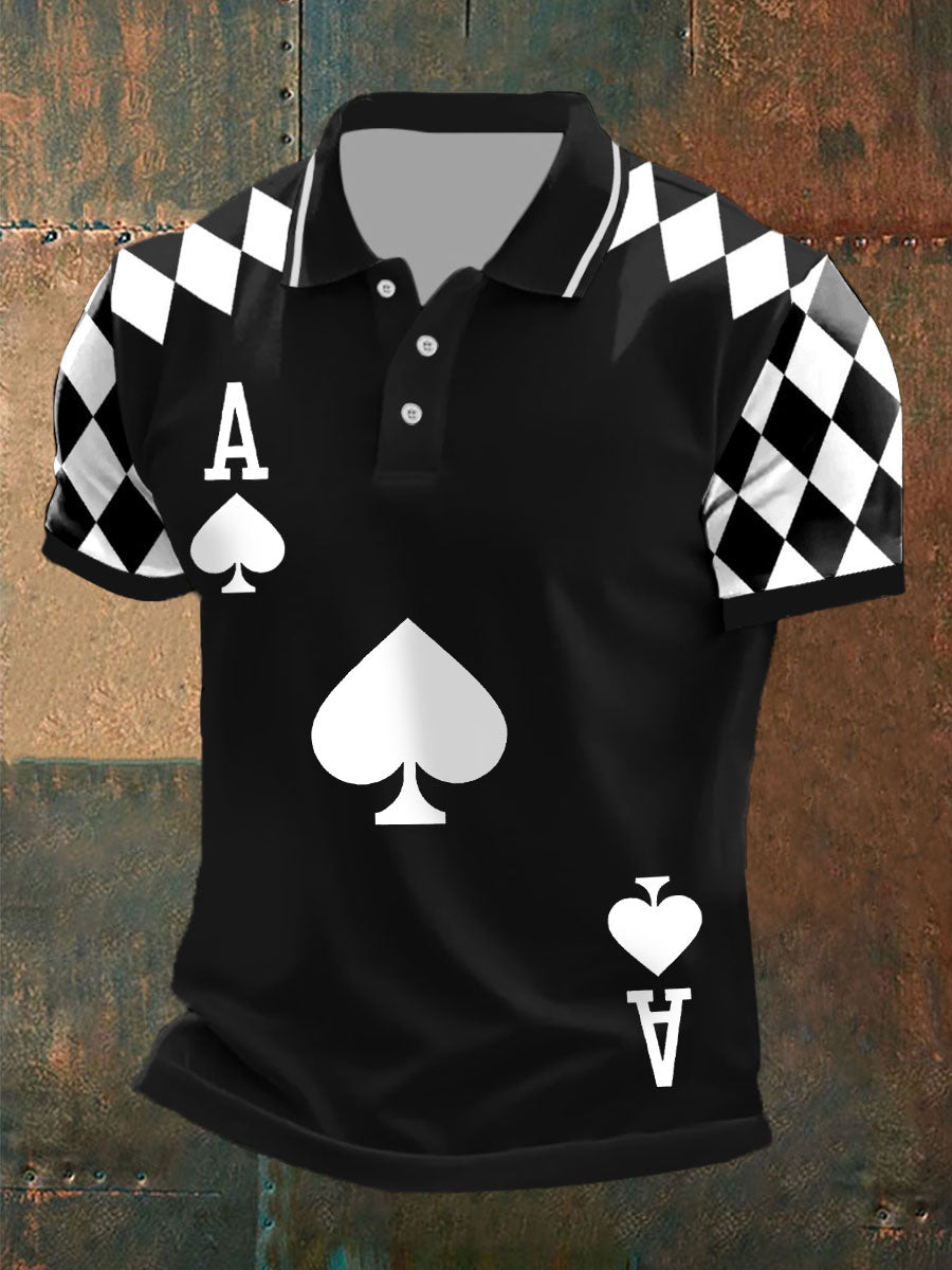 Los hombres de poker ace of spades tops