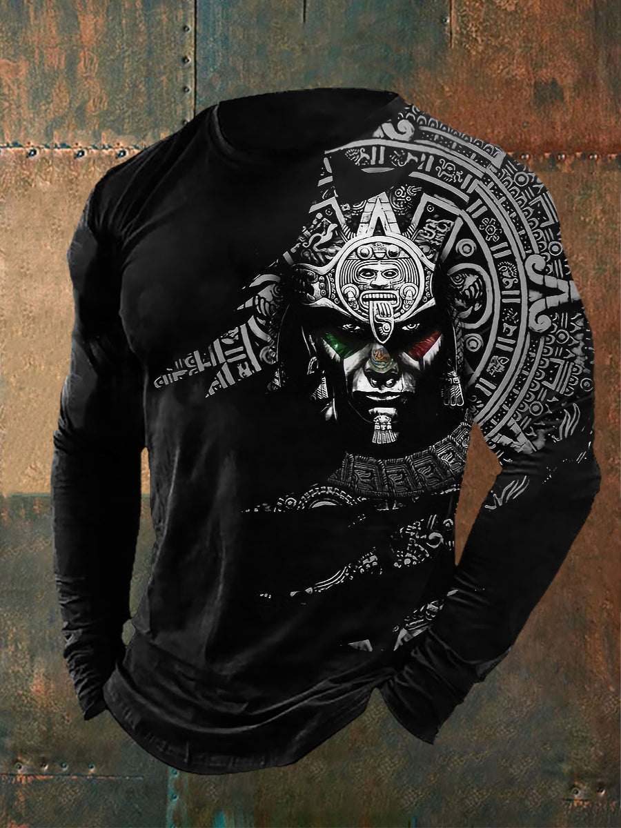 Men's Camisetas de manga larga Aztec