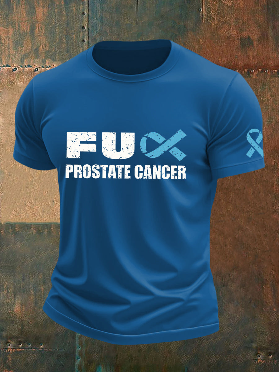 Camiseta de la conciencia del cáncer de próstata de los hombres
