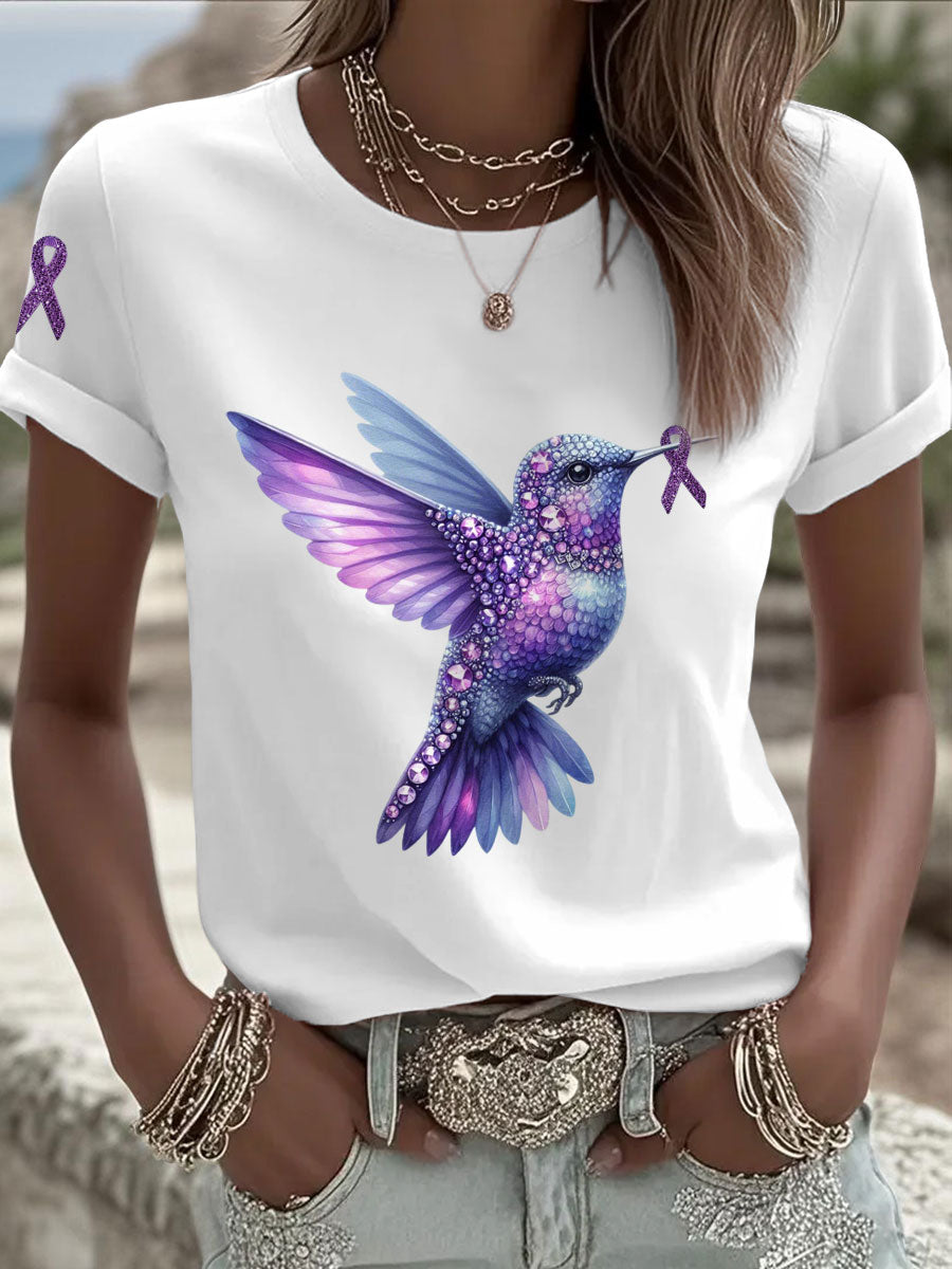 Camisetas de mujer de Alzheimer's Hummingbird