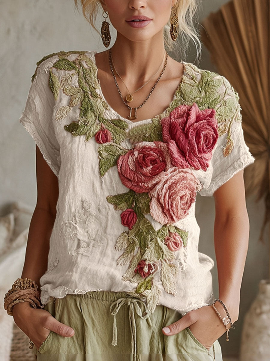 Camisetas casuales de Rose del cáncer de pecho de las mujeres