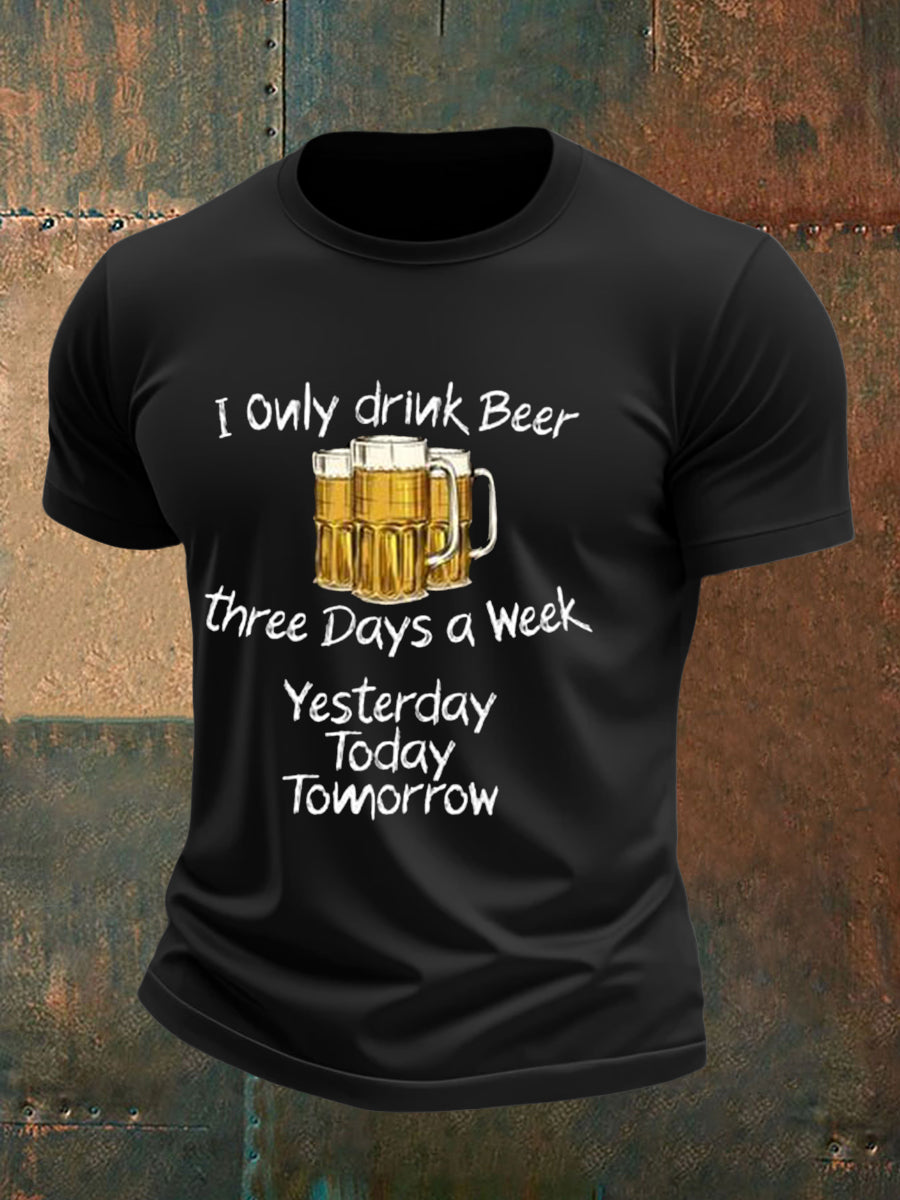 Camiseta impresa licor de los hombres